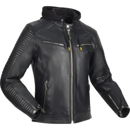 Blouson Segura Dorian 2 - Veste Cuir Moto list: Noir|Noir
