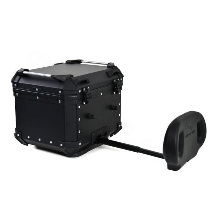 Top Case Coocase X1 Noir 45 L avec Dosseret Réglable Noir