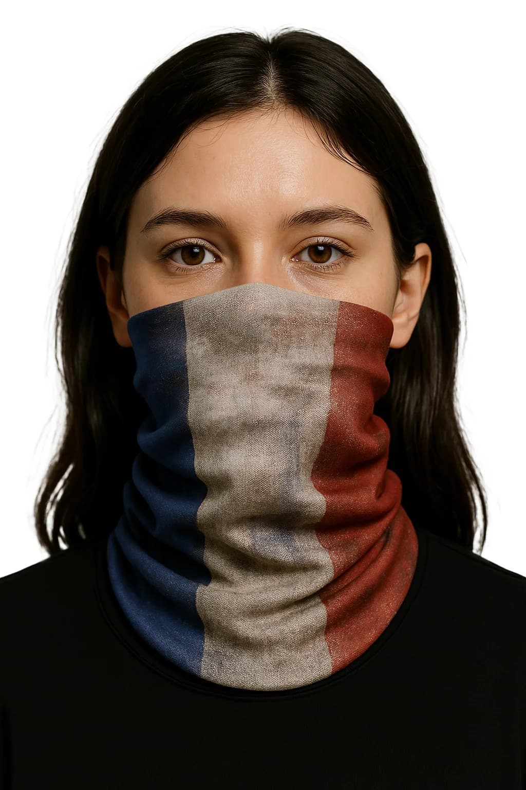 Tour de Cou Moto Nation-Head Drapeau list: Noir|Blanc|Gris|Rouge|Orange|Jaune|Vert|Bleu|Multicolore