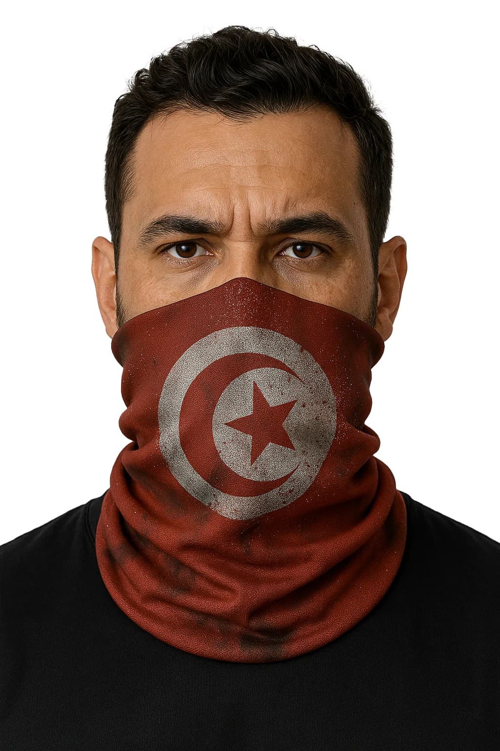 Tour de Cou Moto Nation-Head Drapeau list: Noir|Blanc|Gris|Rouge|Orange|Jaune|Vert|Bleu|Multicolore