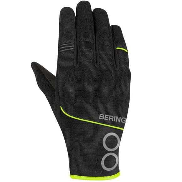 Gants Bering Nassau - Gants Moto Bering mi-saison list: Noir / Jaune Fluo|Noir|Blanc|Rouge|Jaune