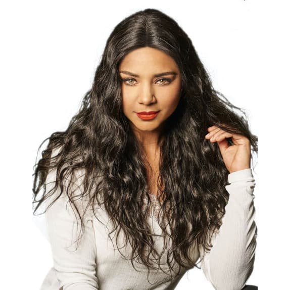 Cheveux longs et ondulés