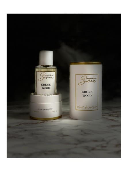 SIVAN - Parfum Extrait EbĂšne Wood 100 ml - Unisexe, Notes de Oud, Santal et Ambre, Coffret Luxe