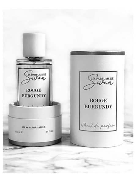 SIVAN - Rouge Burgundy Extrait De Parfum Unisexe 100 ml - Parfum Boisé avec Safran, Jasmin, Ambre Gris et Cèdre