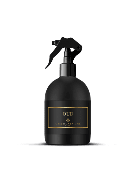 Gris Montaigne Paris - Oud – Désodorisant Textile 250 ml, Parfum Unique, Exotique, Notes Aphrodisiaques