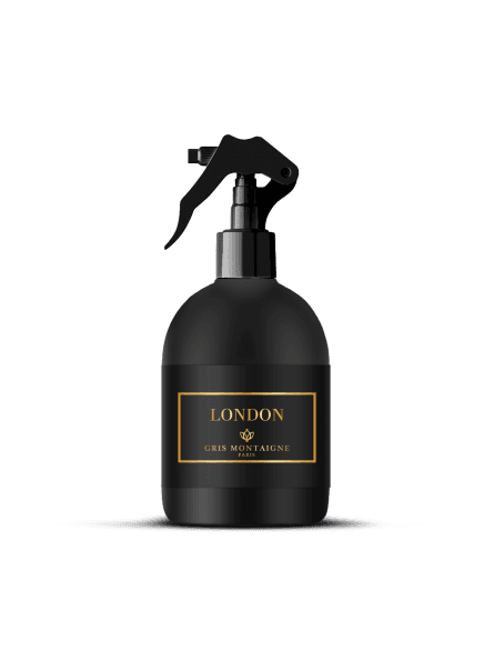 Gris Montaigne Paris - Désodorisant Textile LONDON 250ml, Parfum Floral, Anti-Odeurs, Usage Polyvalent