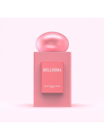 BELLISIMA – Parfum Gris Montaigne Unisexe 75ML, Fleurs Blanches, Tubéreuse, Patchouli, Vanille