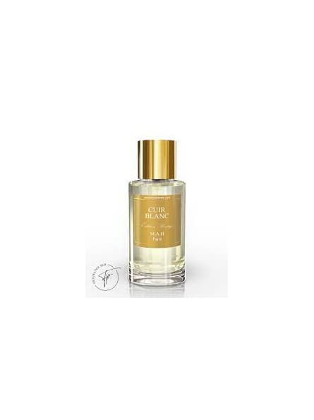 CUIR BLANC M.A.H PARFUMS - Eau de Parfum 50 ML, Oriental Floral, Bergamote, Jasmin, Coco - Mah