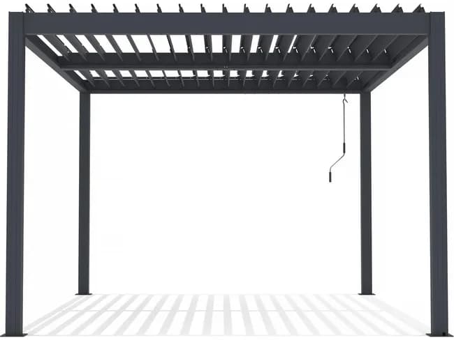 Pérgola Bioclimática Aluminio 3x4 m Antracita Habitat et Jardin