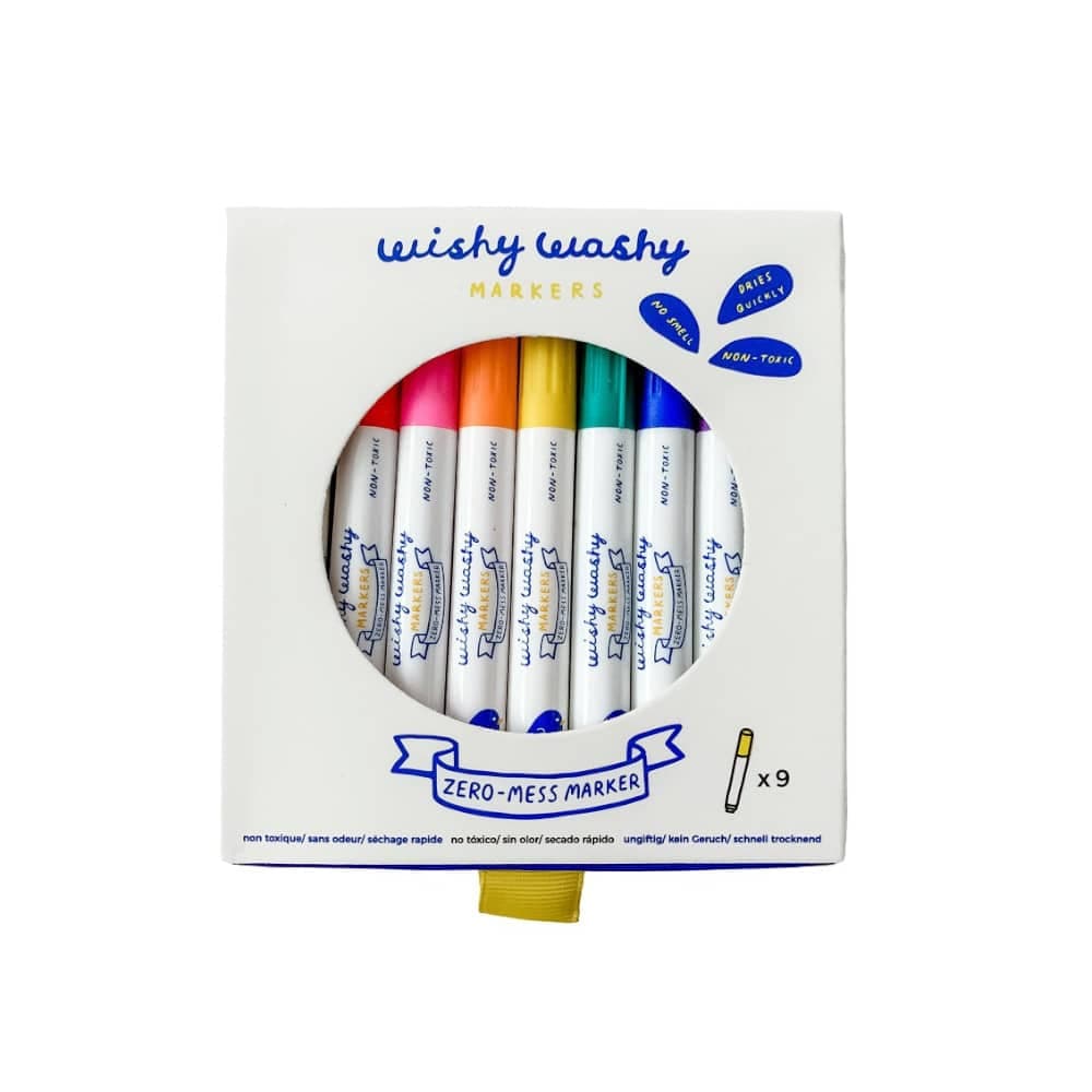 Pochette de 9 mini Feutres effaçables Jaq Jaq Bird