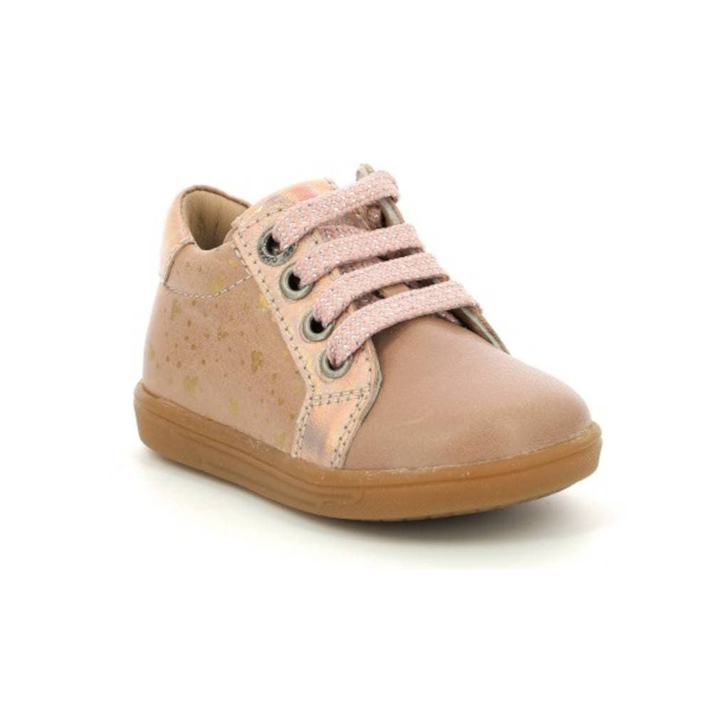 Sneakers hautes cuir Rose cœur métal Waisi Aster 22