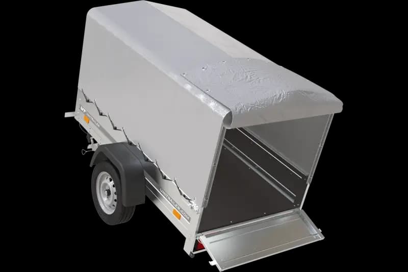 Remorque 750 kg 200 x 125 avec bâche dôme et arceau Garden Trailer 201 KIPP