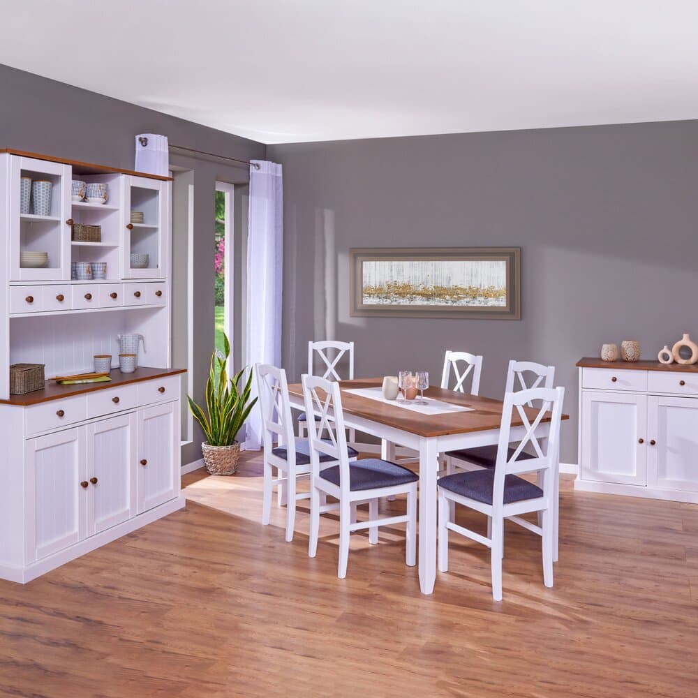 Salle à manger complète avec buffets, table et 6 chaises - MAINE