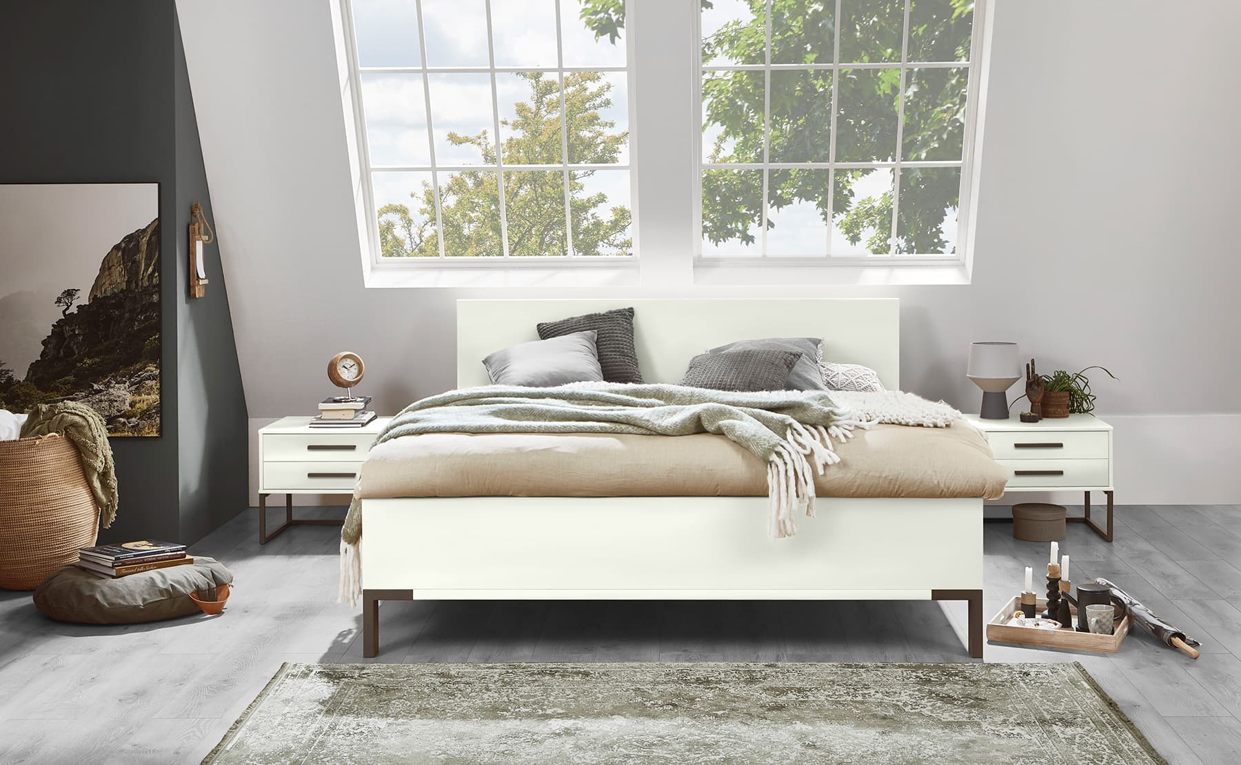 Chambre à coucher Binche Blanche