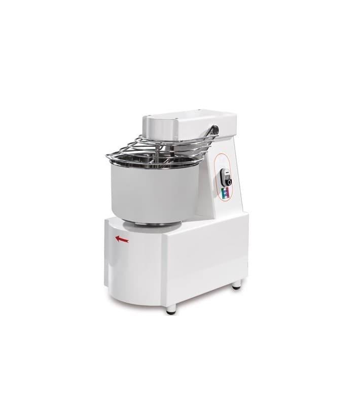 Pétrin professionnel à spirale à tête fixe sans roulettes monophasé - 32 Litres - Monophasé