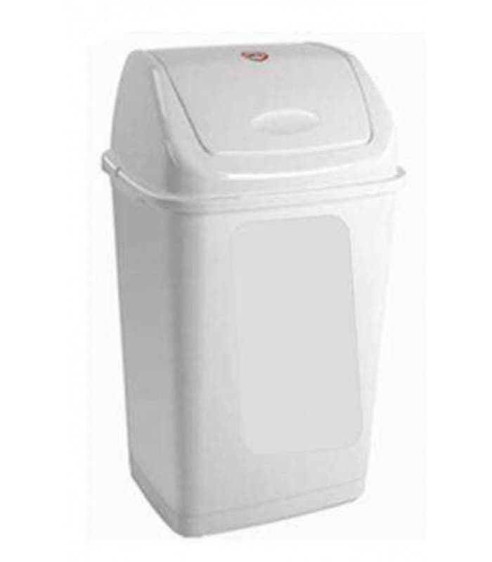Poubelle plastique à clapet 50L - Orapi