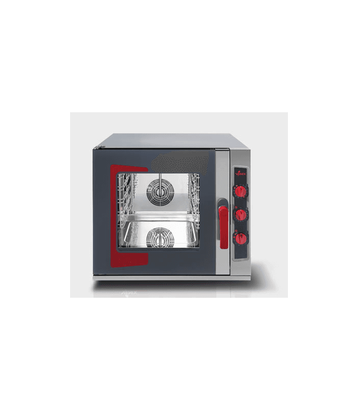Four mixte professionnel 5 niveaux GN 2/3 commande mécanique - mécanique - avec support four