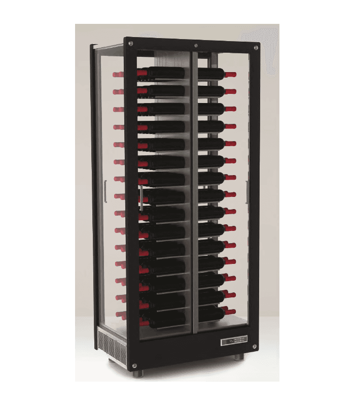 Cave à vins vitrée pour 120 bouteilles - Equipement cuisine CHR