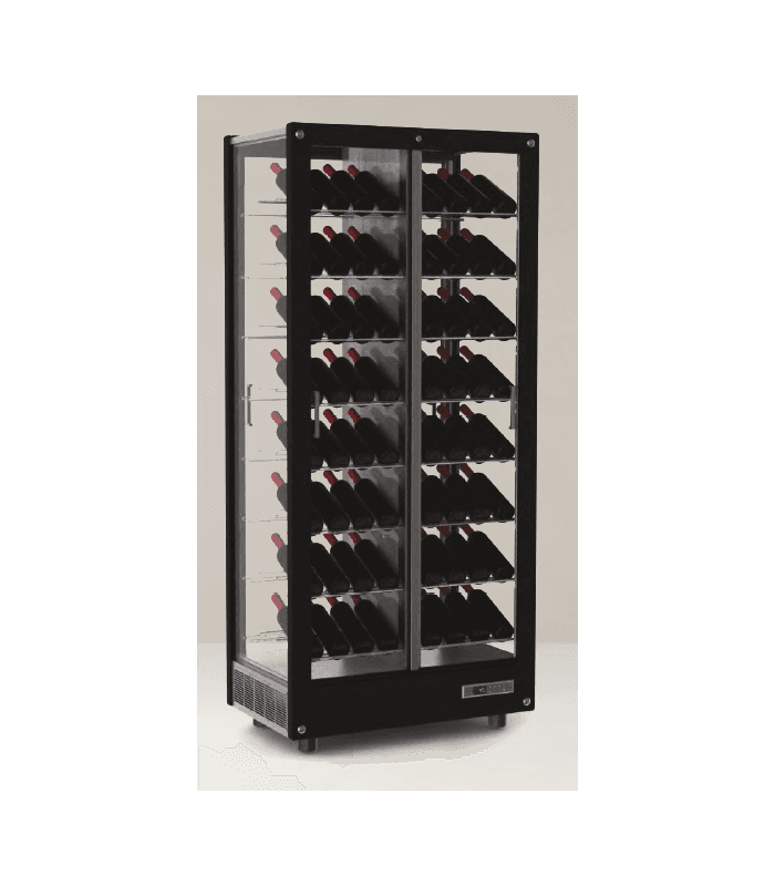 Cave à vin vitrée capacité 112 bouteilles - Equipement cuisine