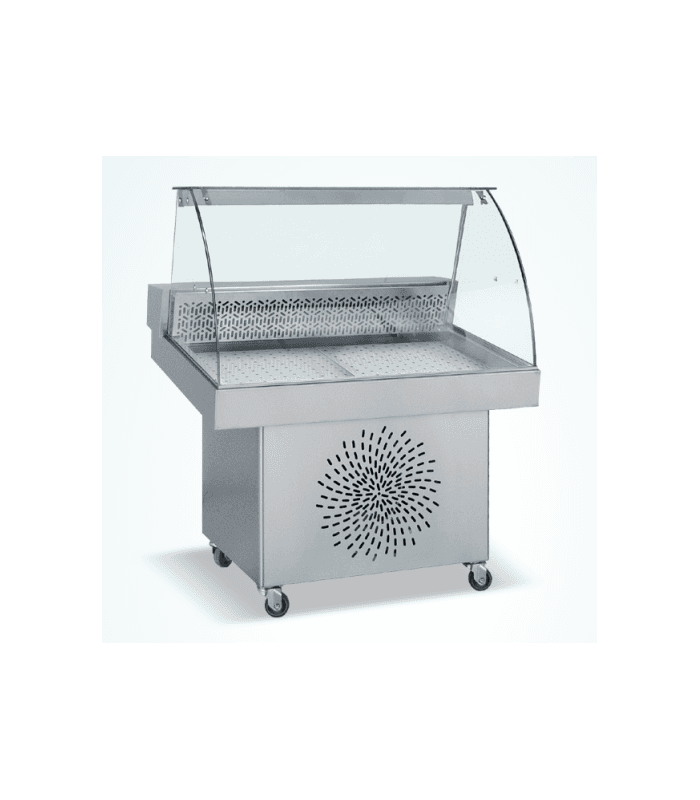 Saladette réfrigérée automatique sur roulettes - 3 portes