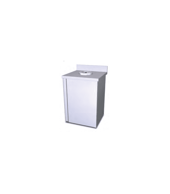 Table murale pour trémie à déchets