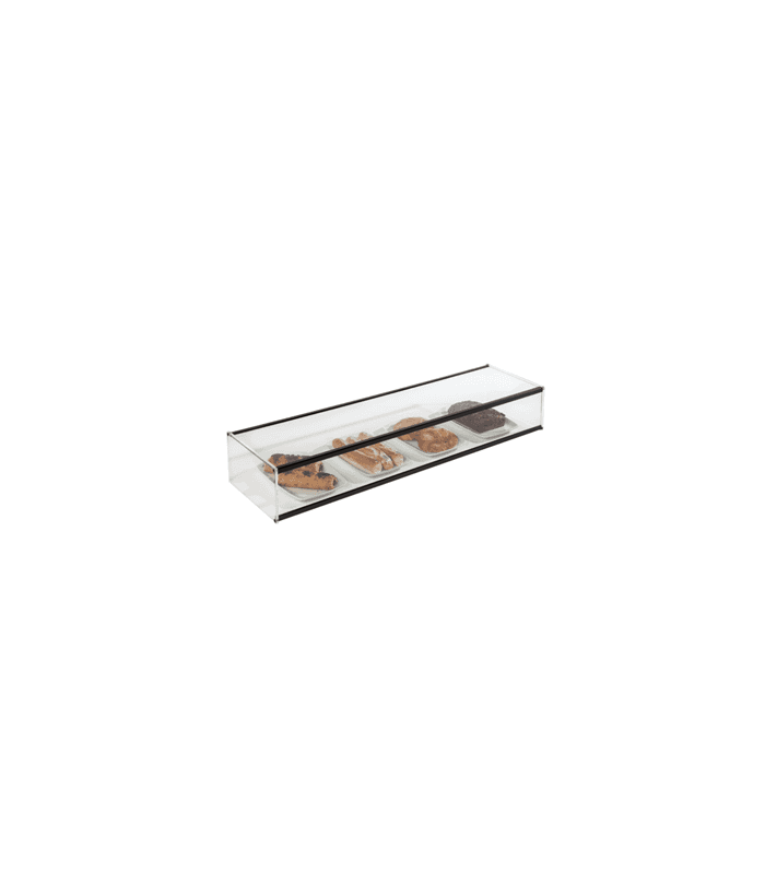 Vitrine neutre courbé - matériel cuisine pro