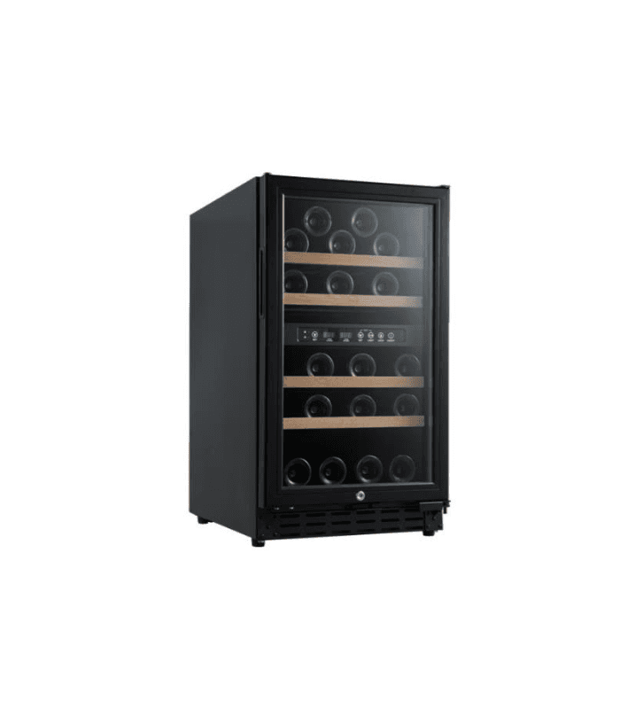 Cave à vin 33 bouteilles double température - Cadre inox