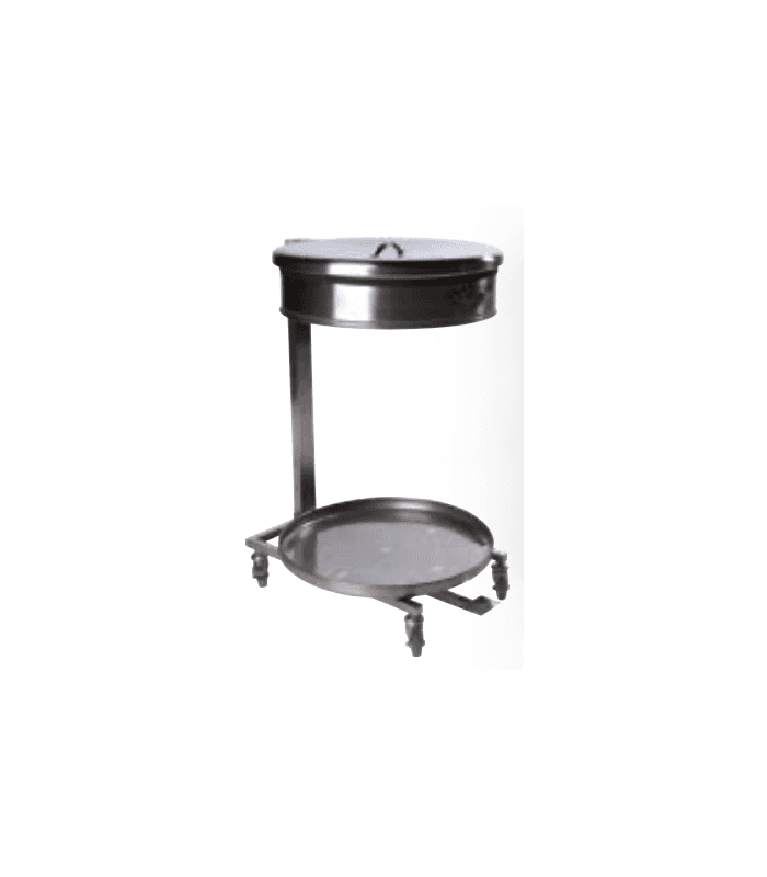 PORTE-SAC ROND AVEC COUVERCLE 100L