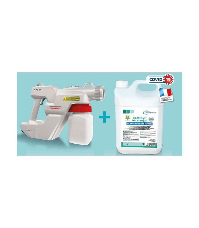 Lot de 4 bidons de nettoyant désinfectant avec son système de pulvérisateur