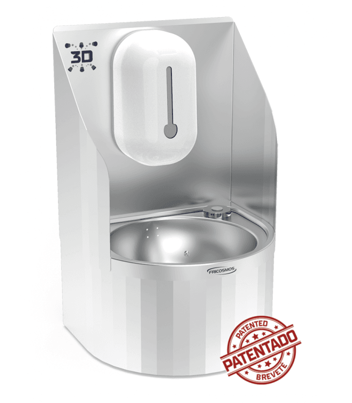 Lave-mains mural électronique 3D version murale ou sur pied - Version murale