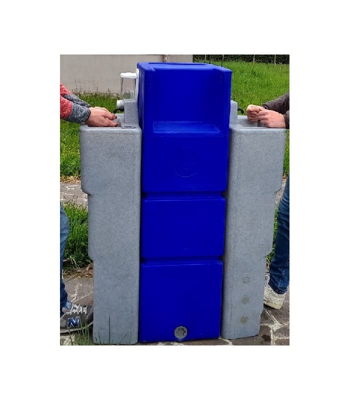 Lave-mains autonome 2 lavabos - Sans aucune option