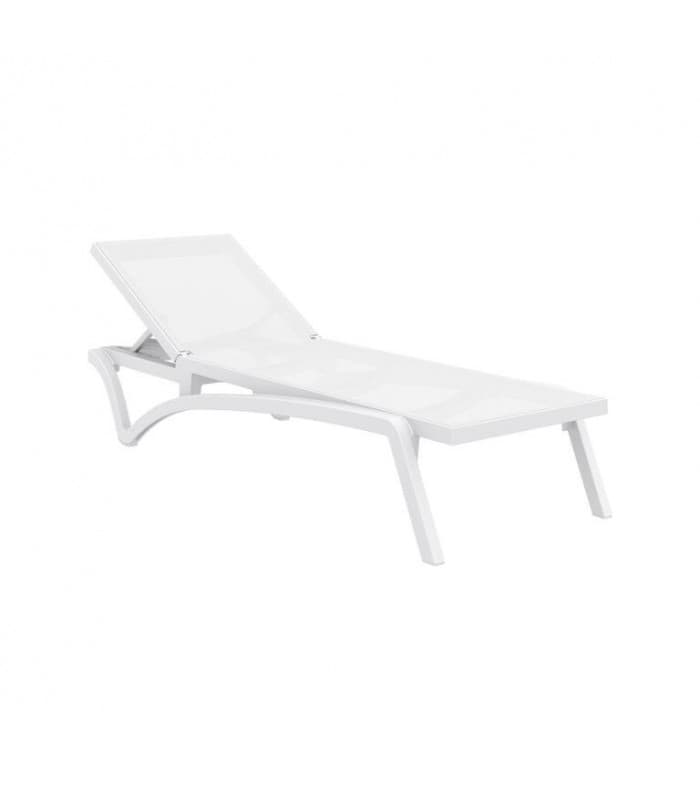 Lot de 4 Bains de Soleil PACIFIC noir ou blanc