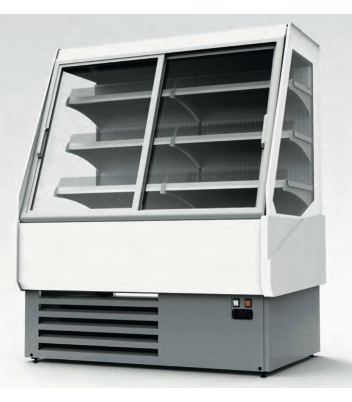 Vitrine semi-murale réfrigérée avec portes coulissantes AGUEIRO - 900 mm