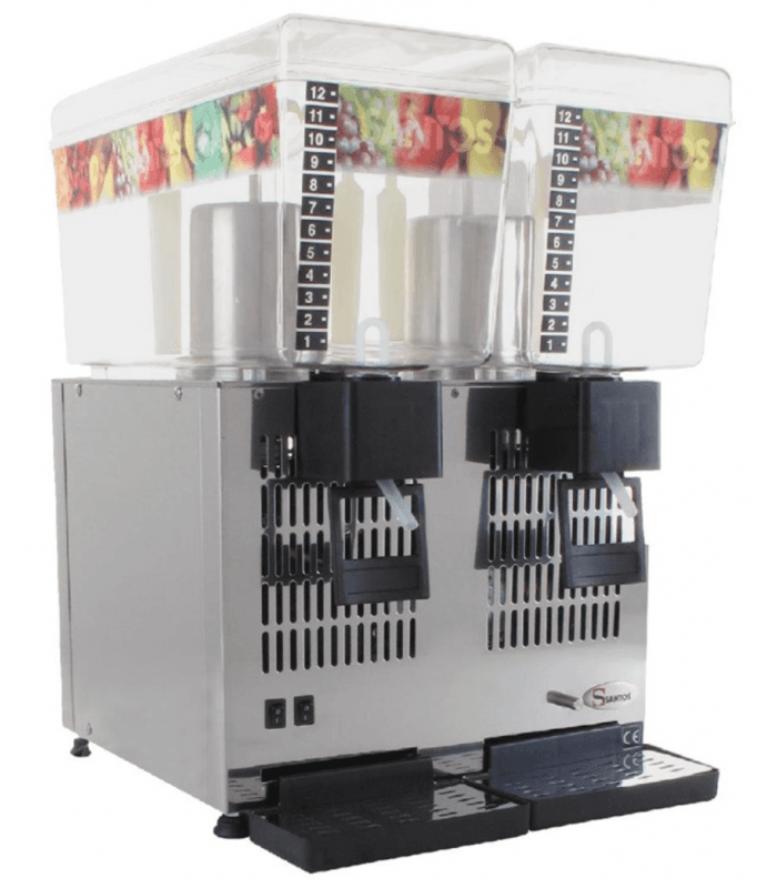 Distributeur de boissons froides 2 réservoirs de 12 litres SANTOS