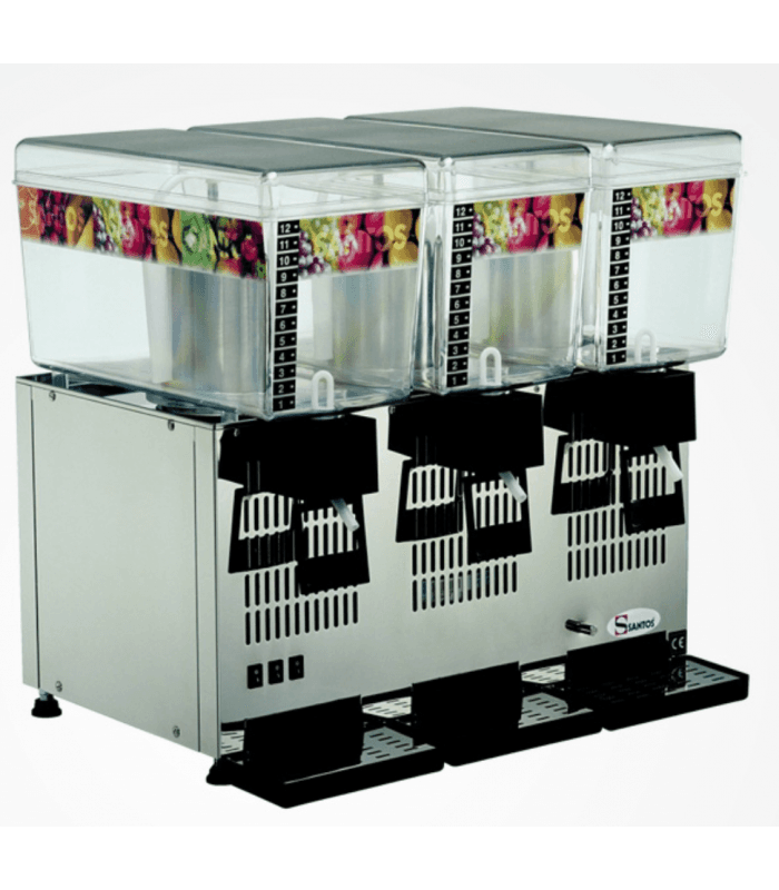 Distributeur de boissons froides 3 réservoirs de 12 litres SANTOS