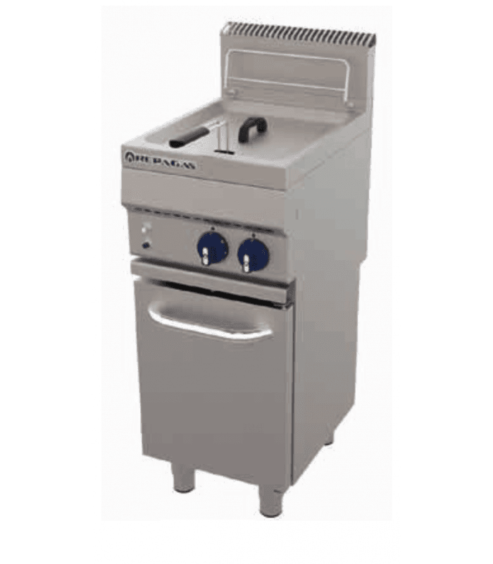 Friteuse électrique simple cuve sur coffre profondeur 550mm