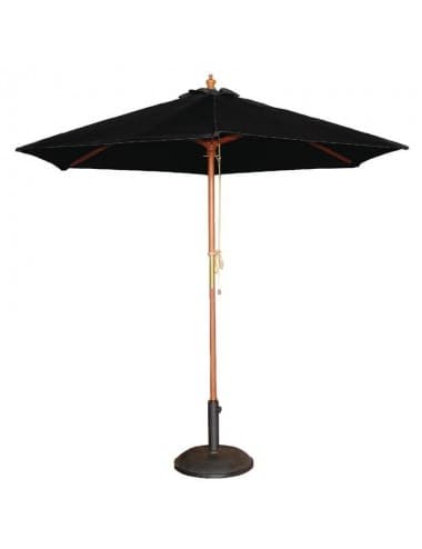 Parasol rond noir 2,5 m