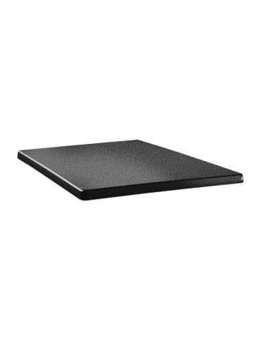 Plateau de table carré Topalit Classic Line anthracite 80x80cm