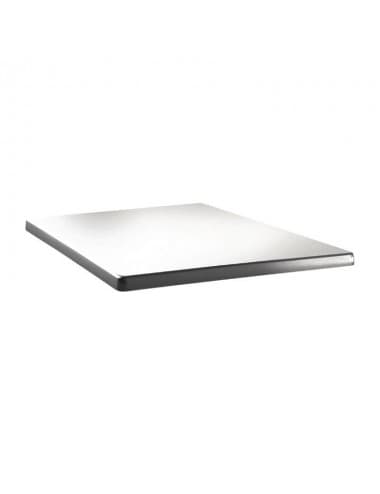 Plateau de table carré Topalit Classic Line blanc pur 80x80cm