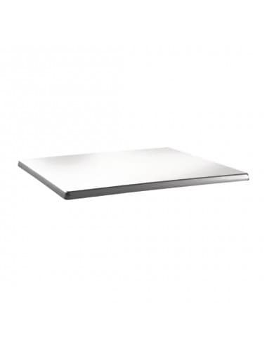 Plateau de table rectangulaire Topalit Classic Line blanc pur 120x80cm