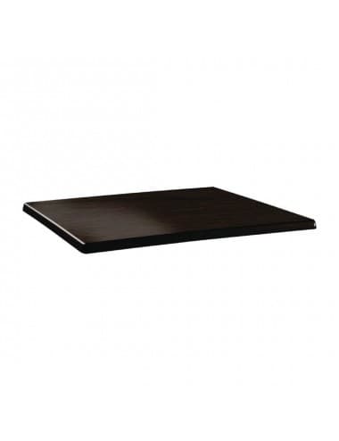 Plateau de table rectangulaire Topalit Classic Line wengé 120x80cm