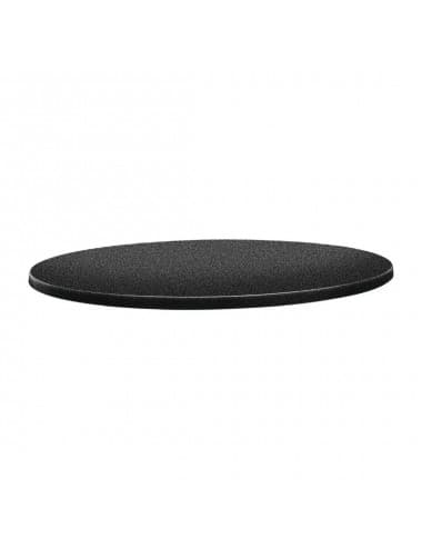 Plateau de table rond Topalit Classic Line anthracite 60cm