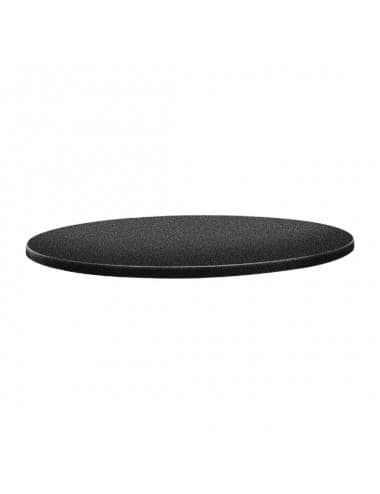 Plateau de table rond Topalit Classic Line anthracite 80cm