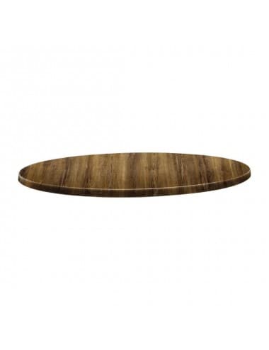 Plateau de table rond Topalit Classic Line atacama cherry 80cm
