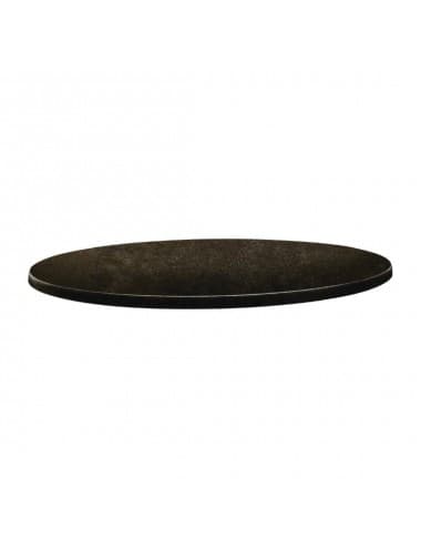 Plateau de table rond Topalit Classic Line cyprus métal 60cm