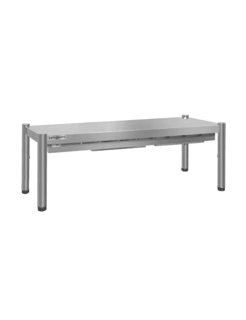Etagère chauffante pont inox longueur 1 m