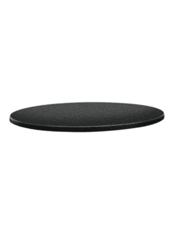 Plateau de table rond Topalit Classic Line anthracite 80cm