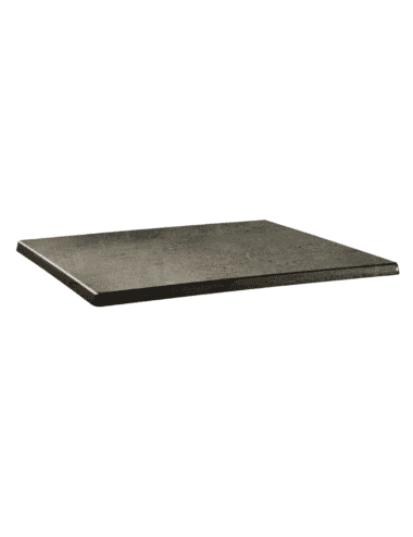 Plateau de table rectangulaire Topalit Classic Line béton 110x70cm