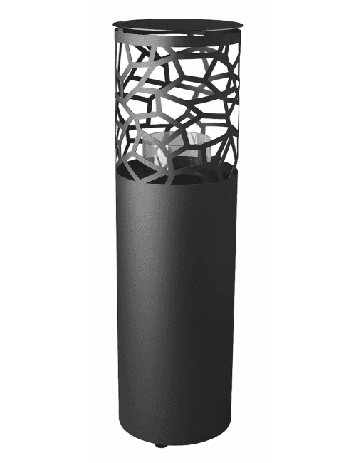 Chauffe terrasse Ă pellets hauteur 126 cm 2 coloris au choix - Corten