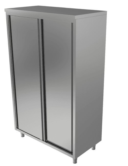 Armoire haute inox portes coulissantes en profondeur 700mm - 1600mm